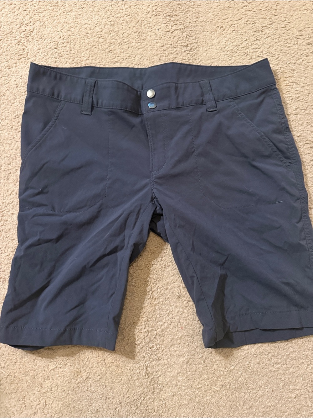 Columbia Women's Flat Front Shorts - Dark Blue